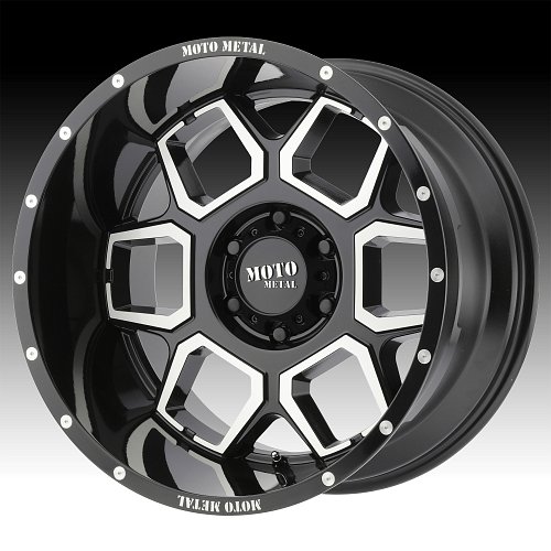 Moto Metal MO981 Machined Black Custom Wheels Rims 1