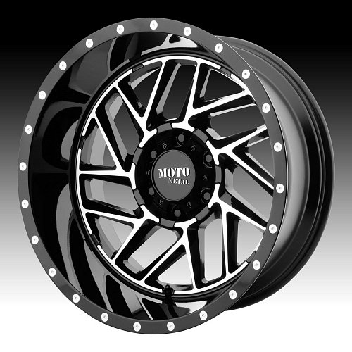 Moto Metal MO985 Breakout Machined Black Custom Wheels Rims 1