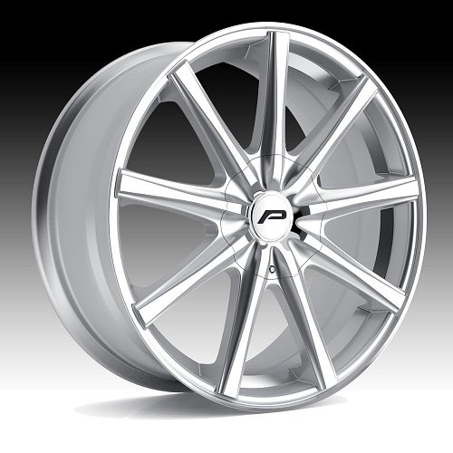Pacer 789MS Evolve Machined Silver Custom Wheels Rims 1