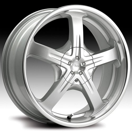 Pacer 774MS 774 Reliant Silver and Machined Custom Rims Wheels 1