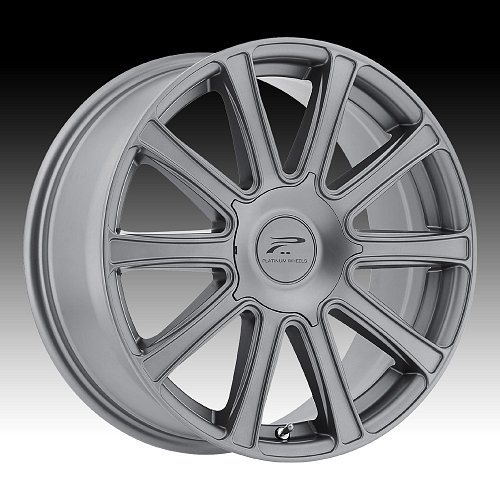 Platinum 410 Divine Satin Graphite Custom Wheels Rims 1