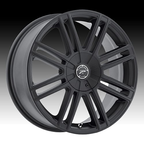 Platinum 434 Orion Satin Black Custom Wheels Rims 1