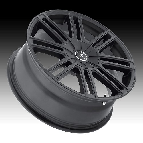 Platinum 434 Orion Satin Black Custom Wheels Rims 2