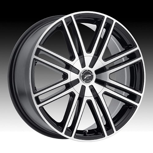 Platinum 434 Orion Machined Gloss Black Custom Wheels Rims 1