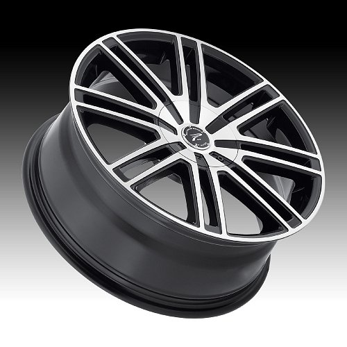 Platinum 434 Orion Machined Gloss Black Custom Wheels Rims 2