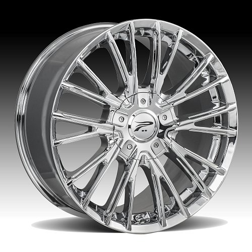 Platinum 437C Genesis Chrome Custom Wheels Rims 1