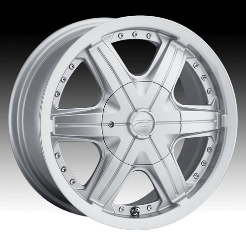 Platinum 296S 296 / 297S 97 Flair FWD Silver Custom Rims Wheels 1