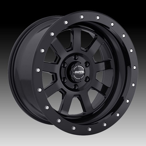 SOTA Offroad Pro Series S.S.D. Stealth Black Custom Truck Wheels Rims 1