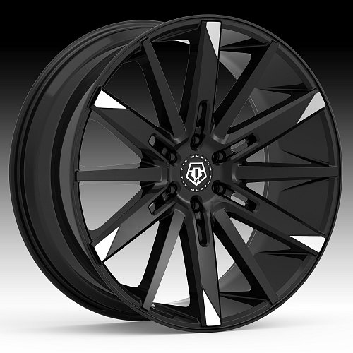 TIS Wheels 545MBT Gloss Machined Black Custom Wheels Rims 1