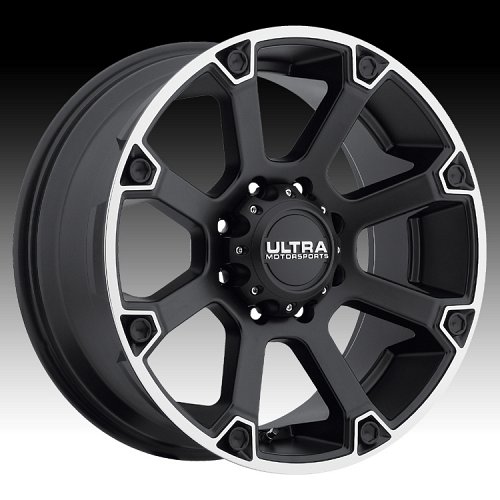 Ultra 245 Spline Satin Black Custom Wheels Rims 1
