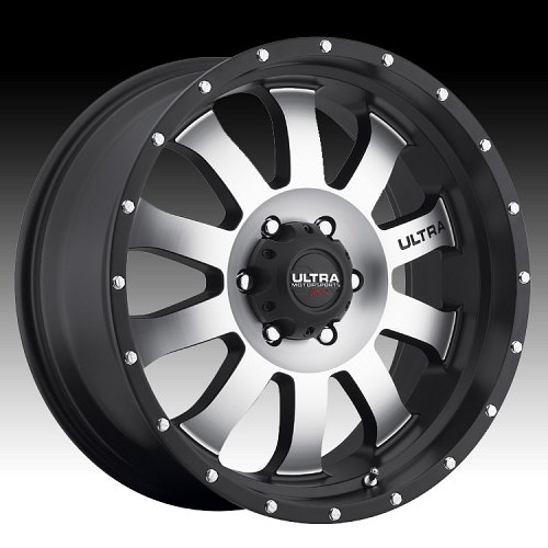 Ultra X105 Xtreme II Machined Black Custom Wheels 1