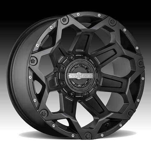 Worx Alloy 812SB Clash Satin Black Custom Wheels Rims 2
