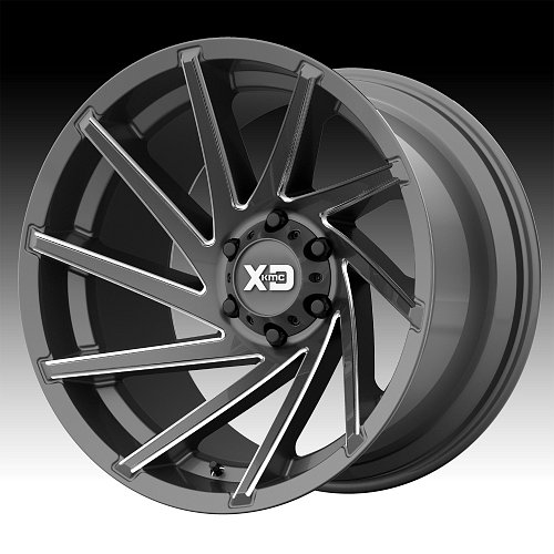 XD Series XD834 Cyclone Satin Gray Milled Custom Wheels Rims 1