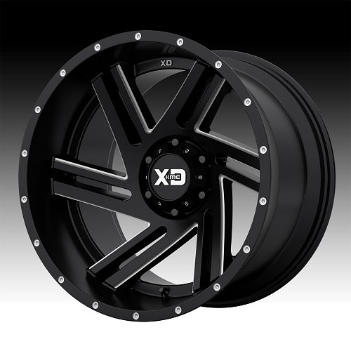 XD Series XD835 Swipe Satin Black Milled Custom Wheels Rims 1