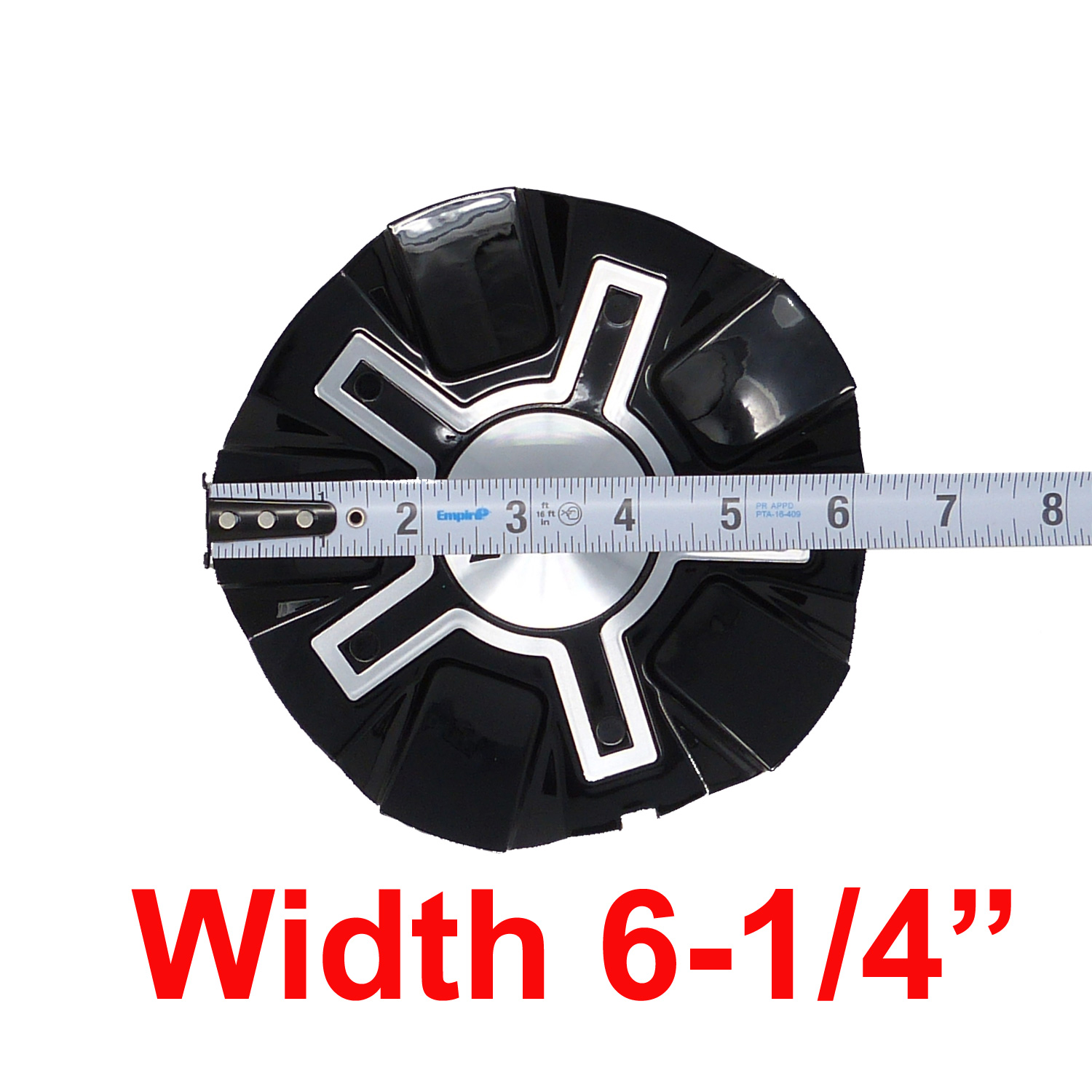 PN# C101702-1CAP 1 PLATINUM BLACK Custom Wheel Center Cap