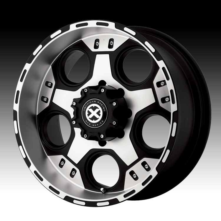 ATX Series AX184 184 Justice Matte Black Machined Custom Rims