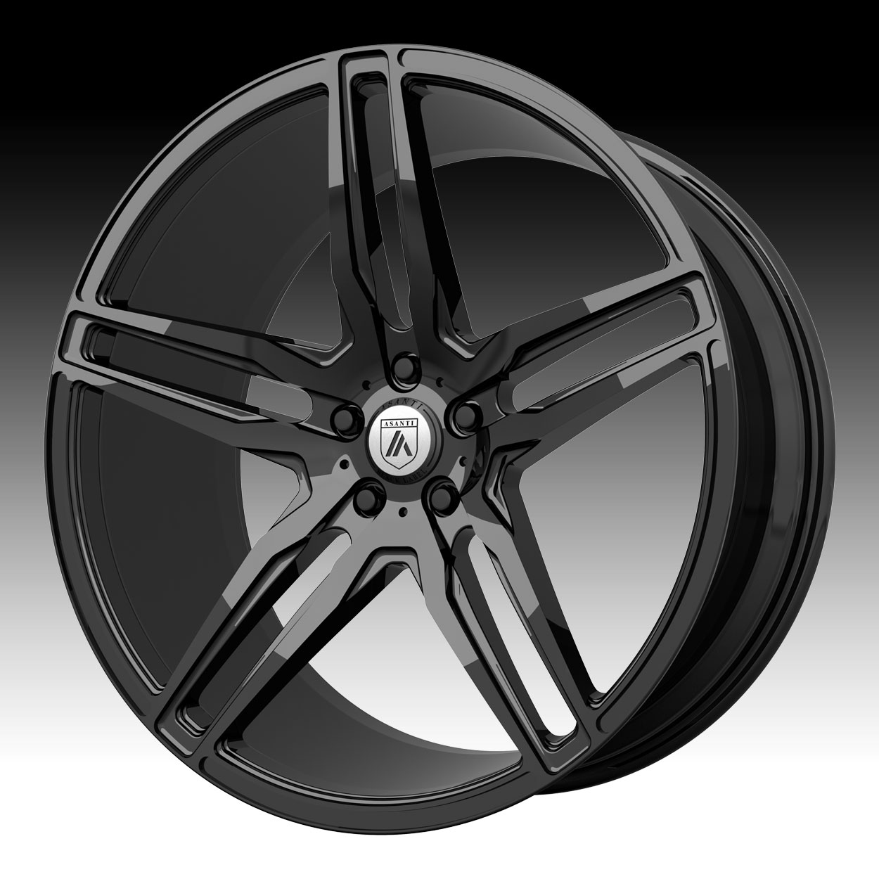 Asanti Black Label ABL-12 Black Custom Wheels Rims , ABL-12 , Asanti Black ...
