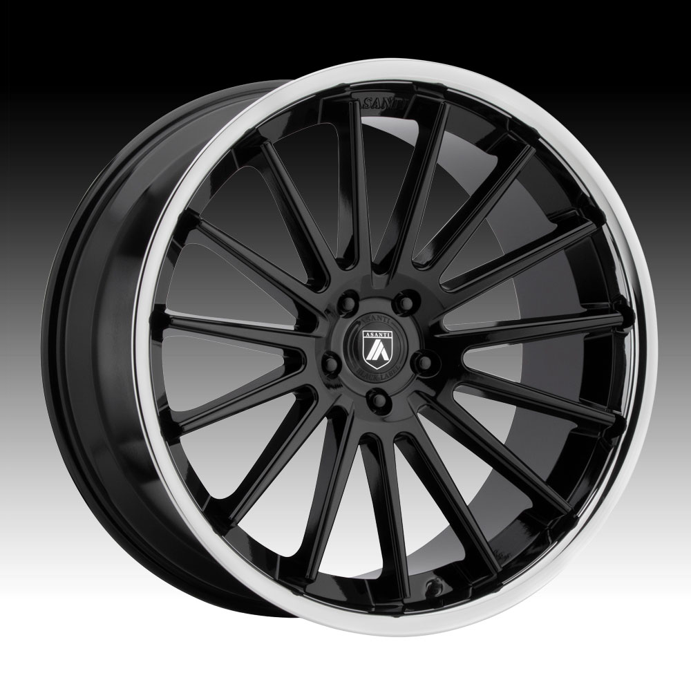 Asanti Black Label ABL-24 Gloss Black Custom Wheels Rims.