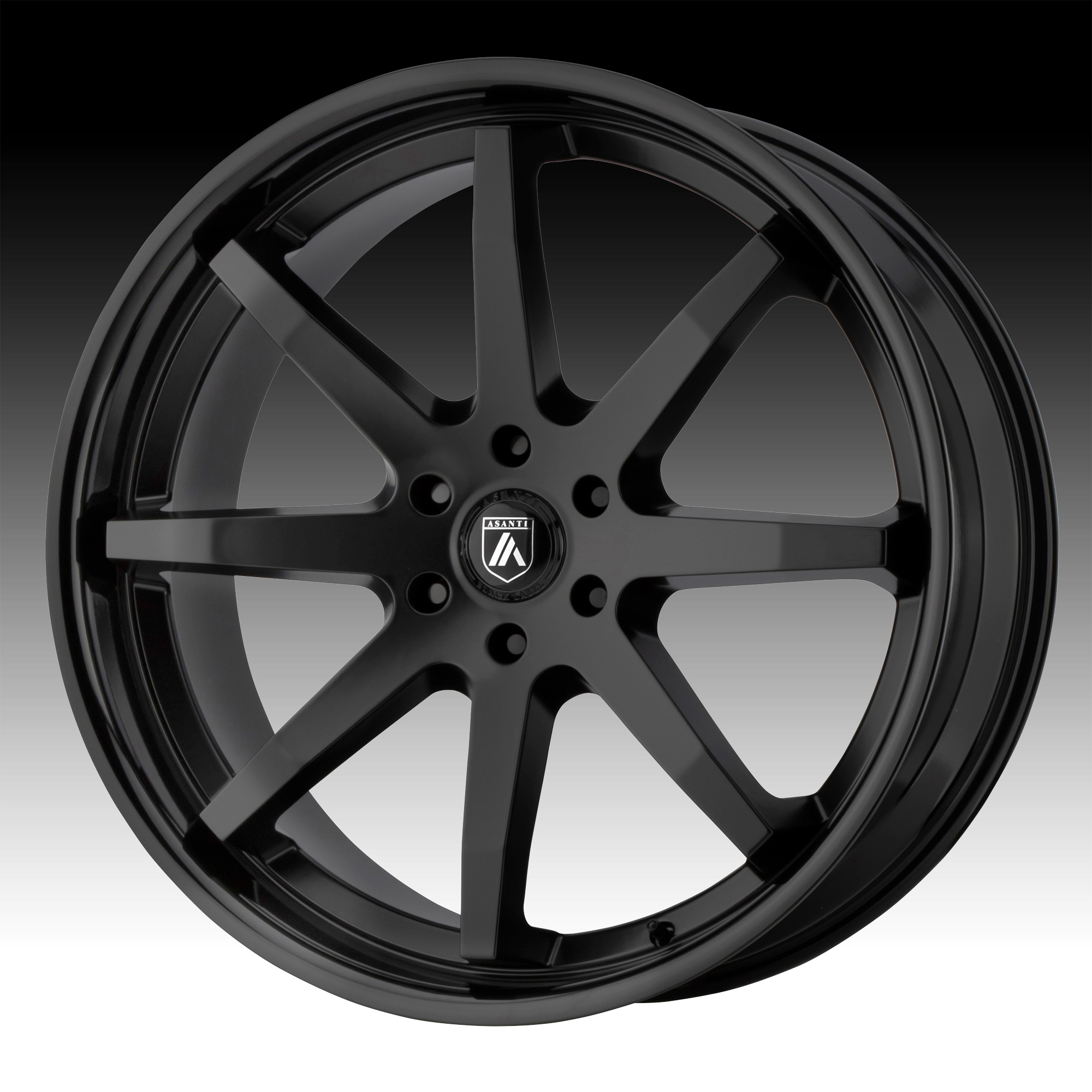 Asanti Black Label ABL32 Kaiser Black Custom Wheels Rims , ABL32 / Kaiser ,...