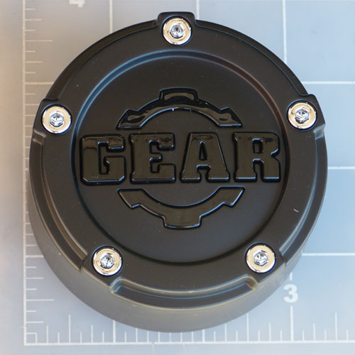 CAP-5L-M14 / Gear Alloy Satin Black Snap-In Center Cap 1
