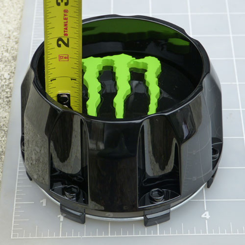 CAP-648MB-6-MG / Monster Energy Gloss Black Center Cap 2