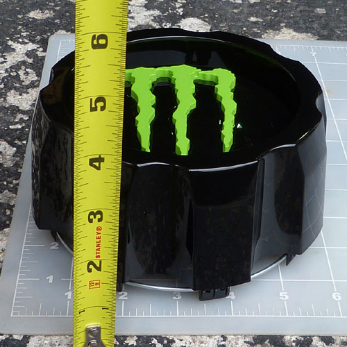 CAP-648MB-8-MG / Monster Energy Gloss Black Center Cap 2