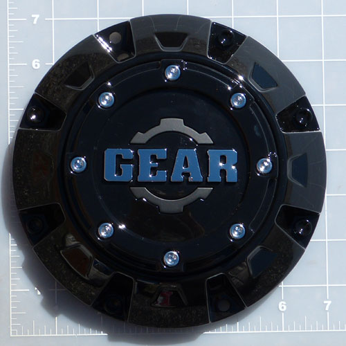 CAP-726B / Gear Alloy Gloss Black Bolt-on Center Cap 1