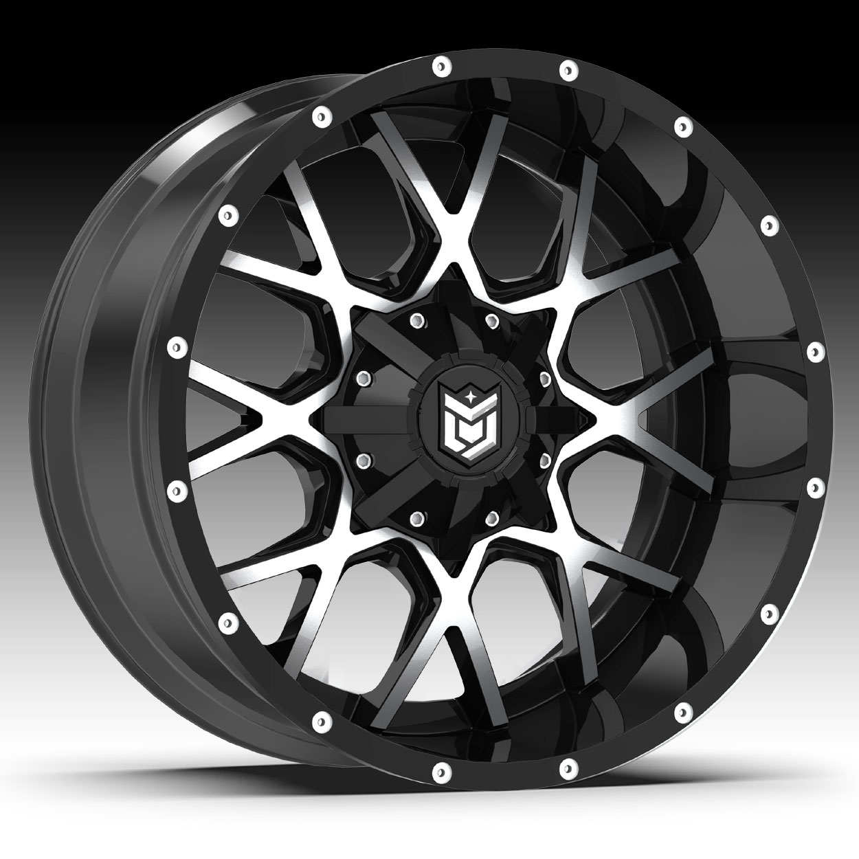 Dropstars 645mb Black Machined Custom Wheels Rims 645mb