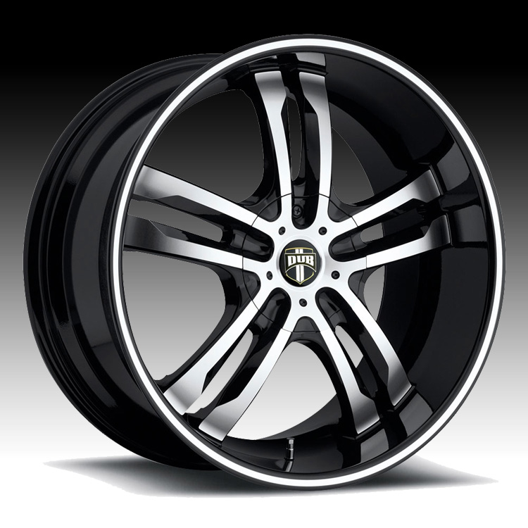 Dub Phase 5 S105 Machined Black | Custom Wheels Express
