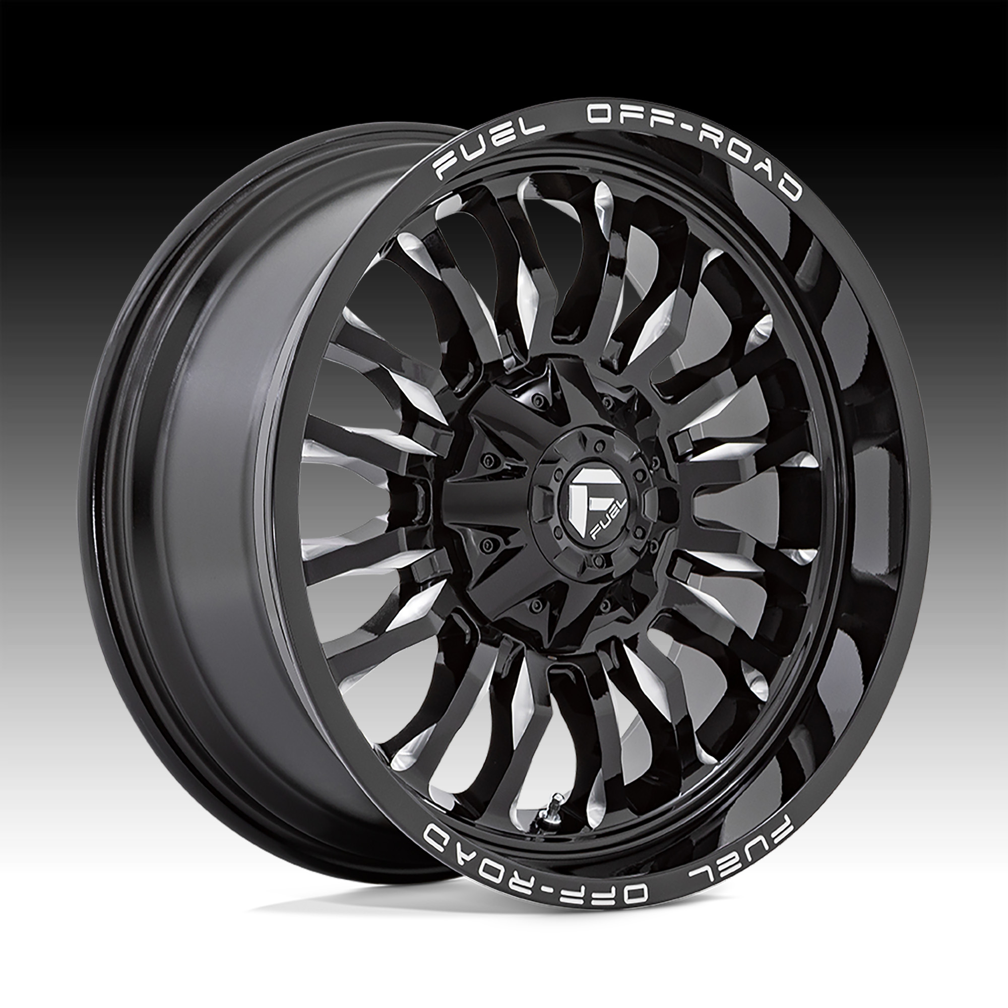 Fuel Arc D795 Gloss Black Milled Custom Truck Wheels | Custom 