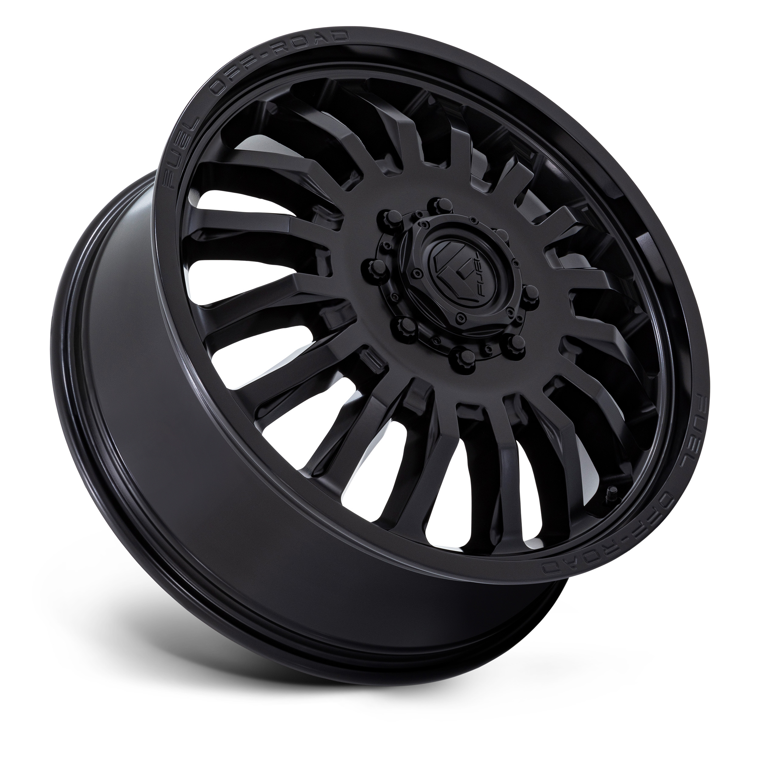Fuel D867 Arc Dually Blackout Custom Truck Wheels | Custom Wheels Express