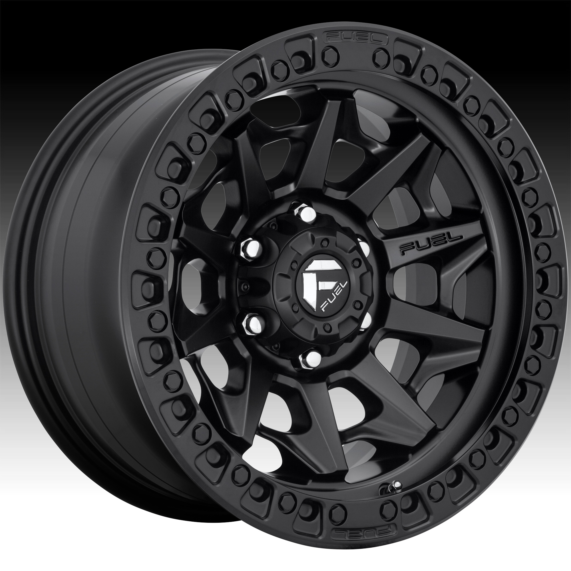 Fuel Covert D694 Satin Black Custom Wheels Rims - D694 / Covert - Fuel ...