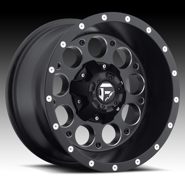 Rim 6x135 & 6x5.5 with a 1mm Offset and a 106.40 Hub Bore Fuel Revolver 17x9 Black Wheel Partnumber D52517909850 
