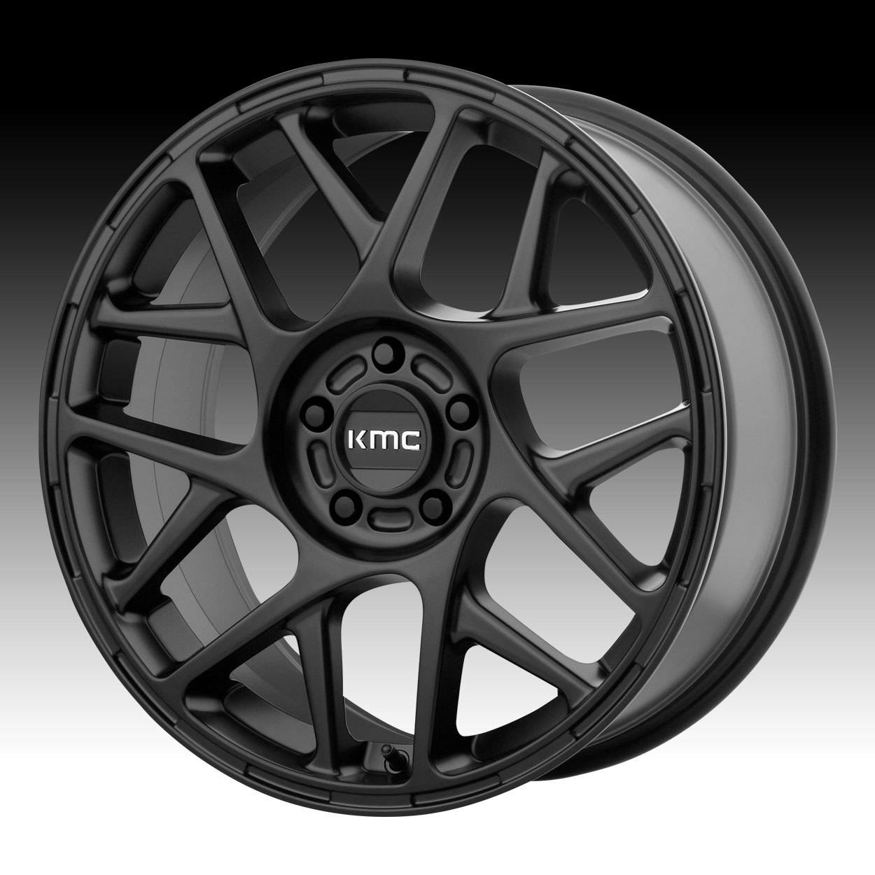 KMC KM708 18x8 5x108 38mm Satin Black Wheel Rim 18 Inch 