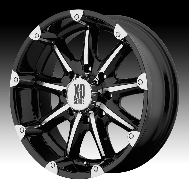XD Series XD779 Badlands Black Machined Custom Wheels Rims - XD779