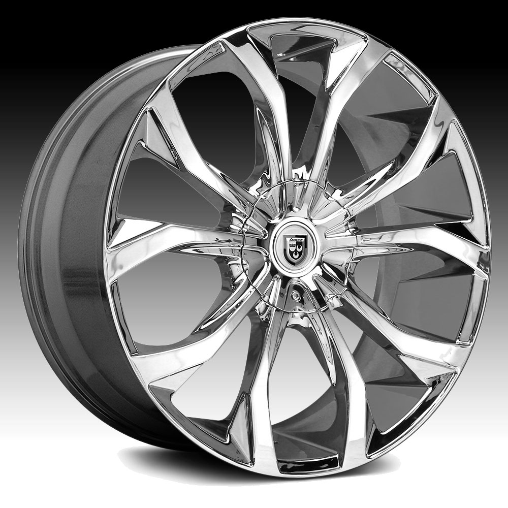 The Lexani Lust chrome wheel is available in 17, 18, 20, 22, 24 and 26 inch sizes. 