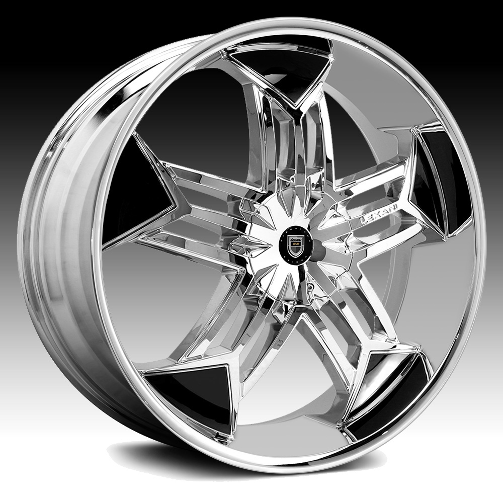 Chrome Lexani Rims Wheels Tristo Discontinued Lug Inch Wheel Kit Inserts In...