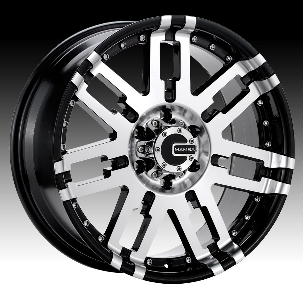 Mamba M2X Gloss Black Machined Custom Wheels Rims - M2X - Mamba 
