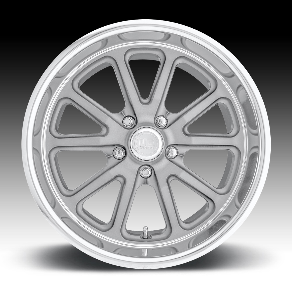 15x7 Gray Wheel US Mags Rambler U111 5x4.75 1 