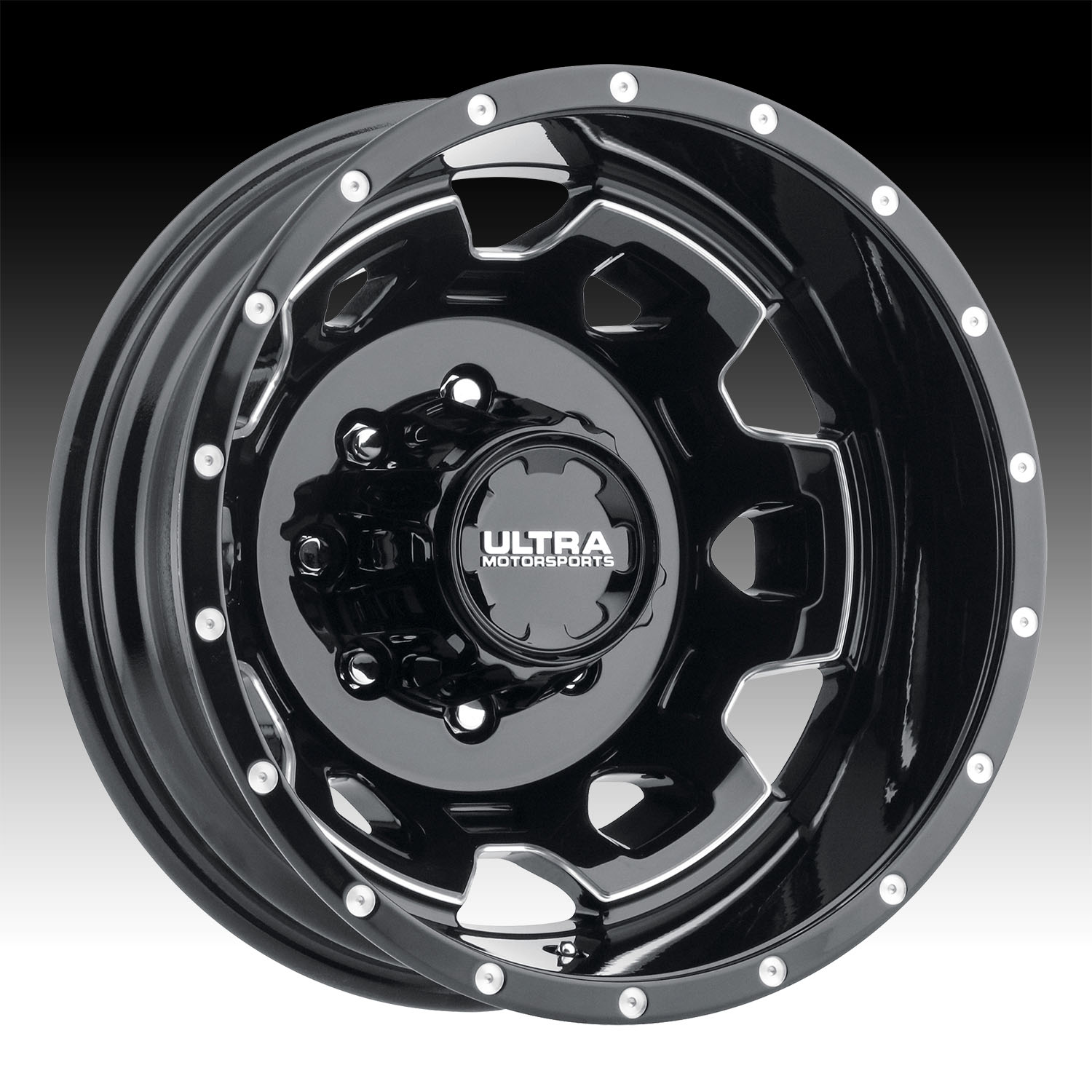 Ultra 017BM Warlock Dually Gloss Black | Custom Wheels Express