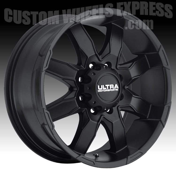 17 x 8. inches /6 x 139 mm, 1 mm Offset Ultra Wheel 225U Phantom Matte Black Wheel with Painted 