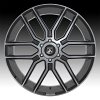 Asanti Black Label ABL-28 Baron Machined Black Grey Tint Custom Wheels Rims 4