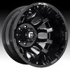 Fuel Blitz Dually D673 Gloss Black Milled Custom Wheels Rims 2