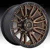 Fuel Rebel D681 Matte Bronze Custom Wheels Rims 2