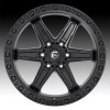 Fuel Kicker 6 D697 Satin Black Custom Wheels Rims 5