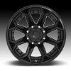 Fuel Siege D706 Satin Black Custom Wheels Rims 3