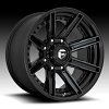 Fuel Rogue D708 Brushed Black Dark Tint Custom Wheels Rims 4