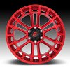 Fuel Heater D719 Candy Red Custom Wheels Rims 5