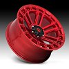 Fuel Heater D719 Candy Red Custom Wheels Rims 6