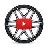 Fuel Flight FC408 Chrome with Gloss Black Lip - 360 Wheel Spin